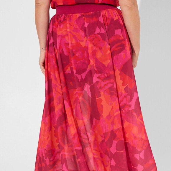 Torrid Maxi Chiffon Undershort Skirt 1X - Picture 3 of 10